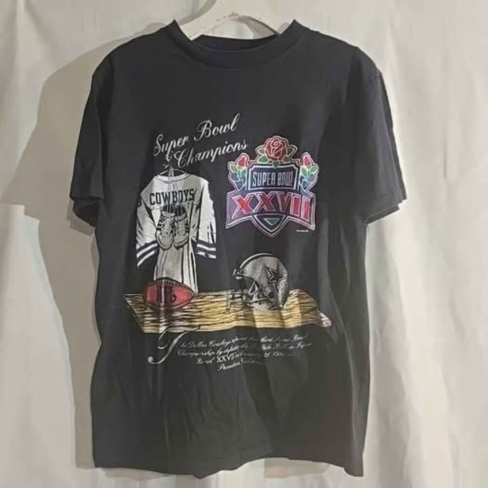 Vtg 1992 Dallas Cowboys Superbowl  XXVII Men's Medium T-Shirt (LOC-31)
